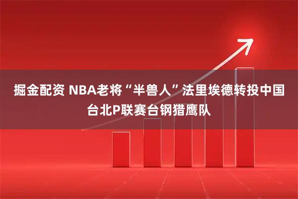 掘金配资 NBA老将“半兽人”法里埃德转投中国台北P联赛台钢猎鹰队